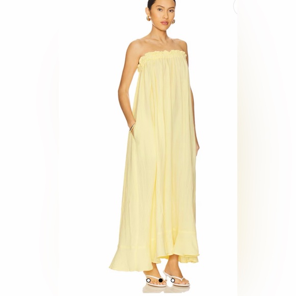 Show Me Your MuMu Dresses & Skirts - NWT Show Me Your Mumu Size Medium Around The World Maxi Dress Yellow Gauze